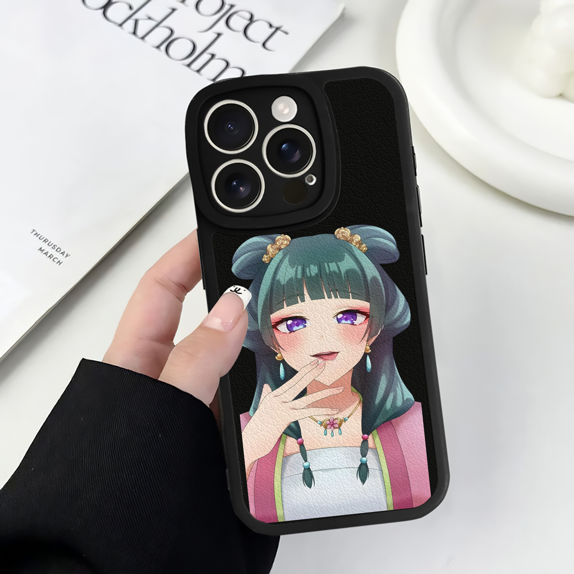 薬屋のひとりごと The Apothecary Diaries 【iPhone 16シリーズ対応】シリコンスマホケース（レザー調） 材質：シリコン